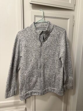 Women’s Full Zip-Up Jacket in Heather Grey